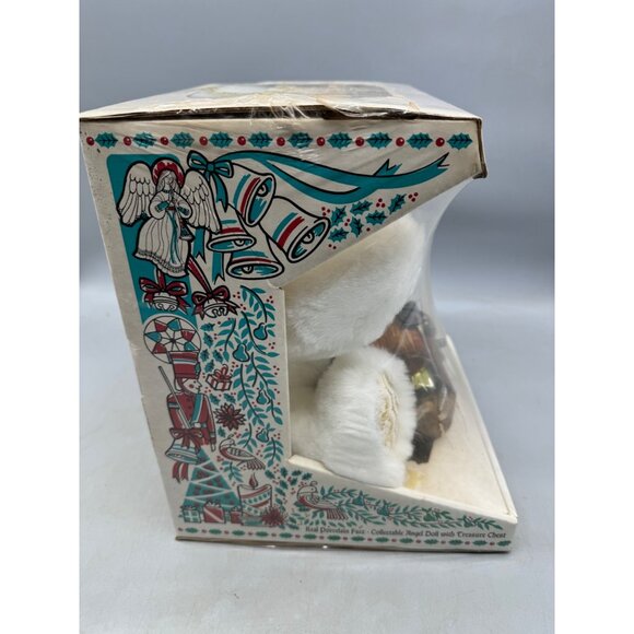 real porcelain face collectable angel doll treasure chest wonder Christmas READ - Picture 7 of 8